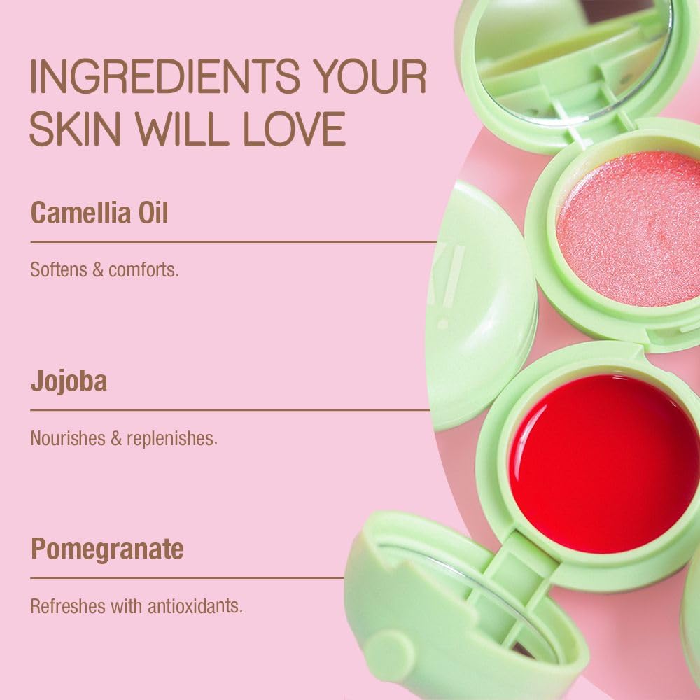 Pixi Beauty LipMask | Tinted Hydrating and Moisturizing Lip Balm Jelly |Lip Gloss Infused with Camellia, Jojoba and Pomegranate | Amore |0.3 fl.oz / 8 g - Image 5