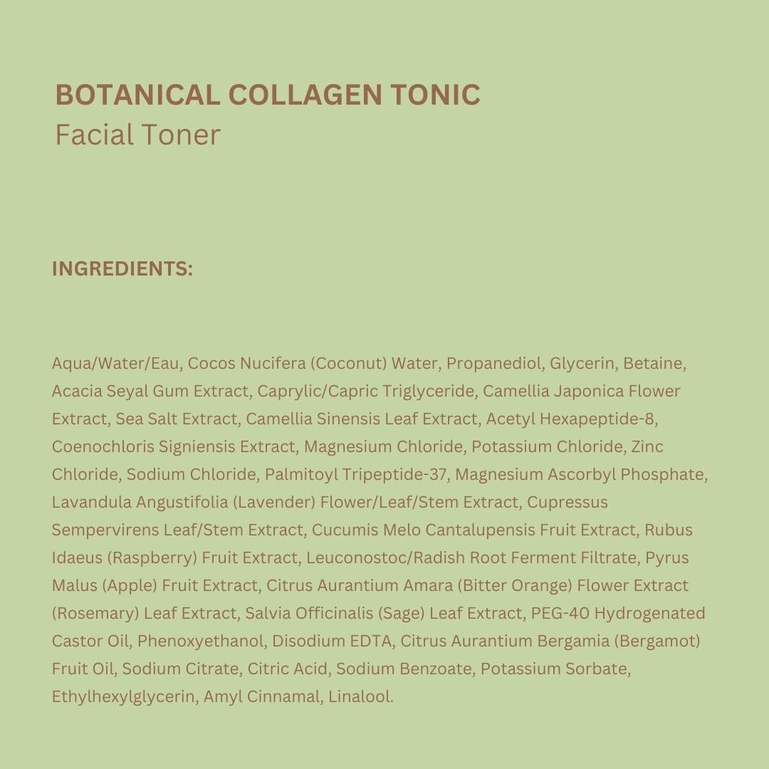 Pixi Botanical Collagen Tonic, Volumizing & Hydrating Toner, Enhanced with Peptides & Botanicals to Firm & Revitalize, Alcohol-Free Daily Moisturizing Toner, 100 ml / 3.4oz - Image 6